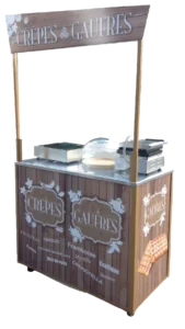 Chariot de vente crêpes et gaufres